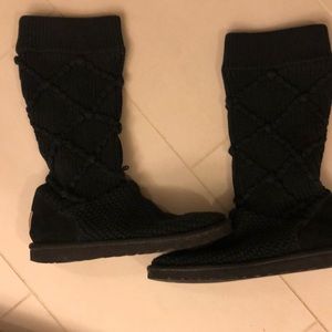 UGG Black Sweater Boots